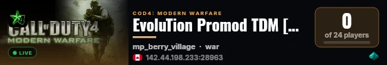 EvoluTion Promod TDM [CANADA] live status badge