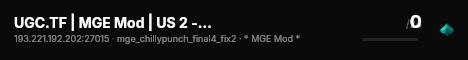UGC.TF | MGE Mod | US 2 - (Chillypunch) live status badge