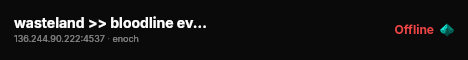 wasteland >> bloodline events >> pve >> guns++ >> trader & guns live status badge