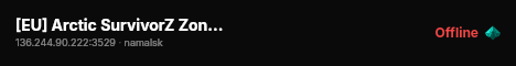 [EU] Arctic SurvivorZ Zone - 3PP - Building Allowed #2 live status badge