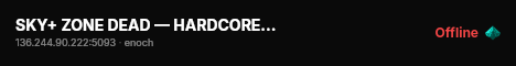 SKY+ ZONE DEAD — HARDCORE — PVP — SAFE HAVEN | Livonia #2 live status badge