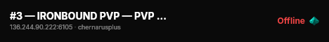 #3 — IRONBOUND PVP — PVP — CUSTOM EVENTS #3 live status badge