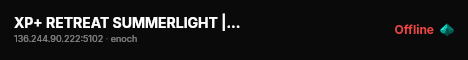 XP+ RETREAT SUMMERLIGHT | HIGH FPS | SOLO/DUO | PVPVE | Livonia live status badge