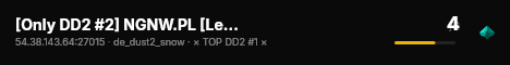 [Only DD2 #2] NGNW.PL [Leczenie | DARMOWY sVIP 22-8 | 2x Jump sVIP | MEDALE | Unikalne RANGI] live status badge