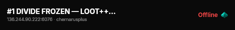 #1 DIVIDE FROZEN — LOOT++ — QUESTS — SURVIVAL #3 live status badge