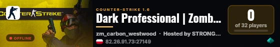 Dark Professional | Zombie Escape Summer | [FreeVIP+CSO+Events!] live status badge