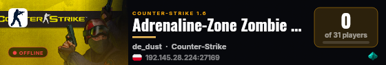 Adrenaline-Zone Zombie Fight [New - FreeVIP - FastDL] live status badge