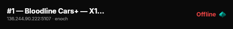 #1 — Bloodline Cars+ — X10 Loot — Pvp — Events — Чернорусь live status badge