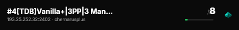 #4[TDB]Vanilla+|3PP|3 Man|Loot++|No Stamina|PVP|WIPED July 23rd live status badge