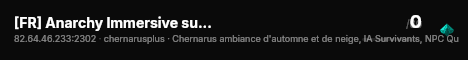 [FR] Anarchy Immersive survival IA-EVR-Lore++ live status badge