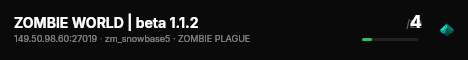 ZOMBIE WORLD | beta 1.1.2 live status badge