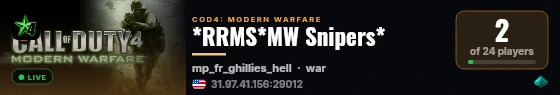 *RRMS*MW Snipers* live status badge
