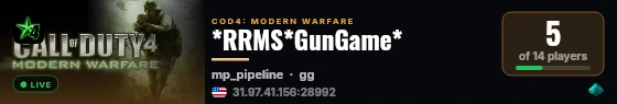 *RRMS*GunGame* live status badge