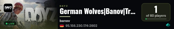 German Wolves|Banov|Trader|Bots|PVP and KI Bots live status badge