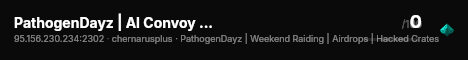 PathogenDayz | AI Convoy | Airdrops | Weekend Raiding live status badge
