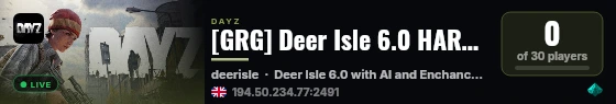 [GRG] Deer Isle 6.0 HARD PvEvAI live status badge
