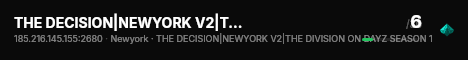 THE DECISION|NEWYORK V2|THE DIVISION ON DAYZ SEASON 1 live status badge