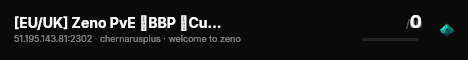 [EU/UK] Zeno PvE │BBP │Custom Mods │Helis │ Staffed live status badge
