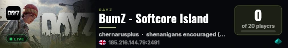 BumZ - Softcore Island live status badge