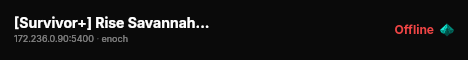 [Survivor+] Rise Savannah : X10 Loot : Survival : Quests & Loot live status badge