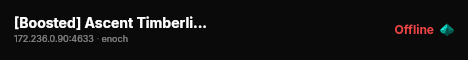 [Boosted] Ascent Timberline / Hardcore / Pve / Trader & Guns live status badge