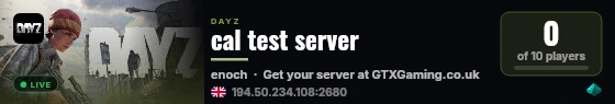 cal test server live status badge
