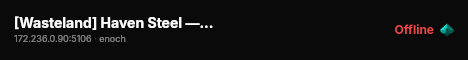 [Wasteland] Haven Steel — Events — Quests — Custom Events #2 live status badge