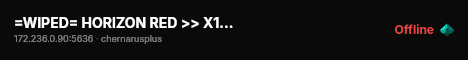 =WIPED= HORIZON RED >> X10 LOOT >> HIGH FPS >> SURVIVAL #2 live status badge