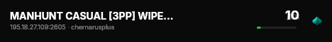 MANHUNT CASUAL [3PP] WIPE 18.07 live status badge