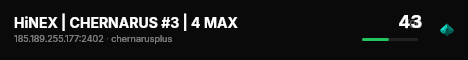 HiNEX | CHERNARUS #3 | 4 MAX live status badge