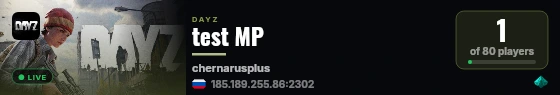 test MP live status badge