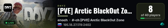 [PVE] Arctic BlackOut Zone live status badge
