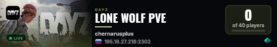 LONE WOLF PVE live status badge