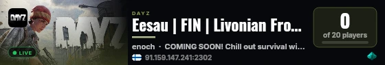 Eesau | FIN | Livonian Frontier | PvE live status badge