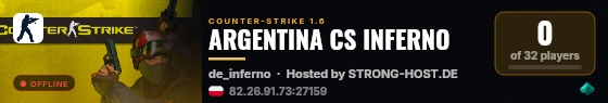 ARGENTINA CS INFERNO live status badge
