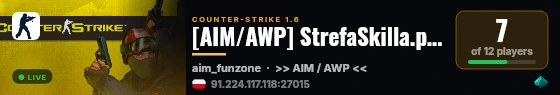 [AIM/AWP] StrefaSkilla.pl [RESET 19.07][Skiny][sklep.strefaskilla.pl] live status badge