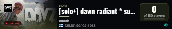 [solo+] dawn radiant * survival * pvp * trader & guns | Livonia live status badge