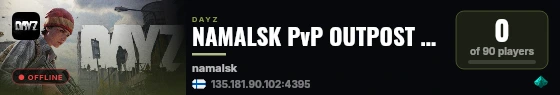 NAMALSK PvP OUTPOST Guns Loot+ live status badge