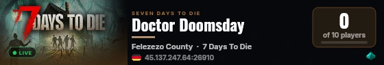 Doctor Doomsday live status badge
