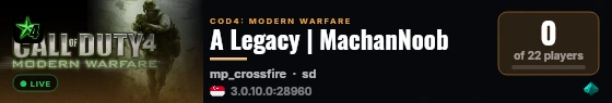 A Legacy | MachanNoob live status badge