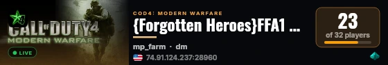 {Forgotten Heroes}FFA1 HC live status badge