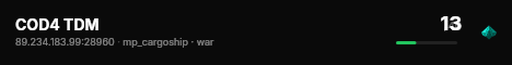 COD4 TDM live status badge