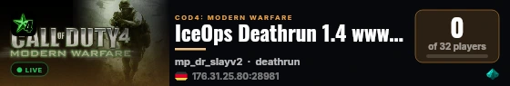 IceOps Deathrun 1.4 www.iceops.co live status badge