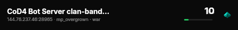 CoD4 Bot Server clan-banderos.de live status badge