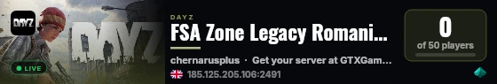 FSA Zone Legacy Romania Trader-Loot+++Airdrop-PvP live status badge