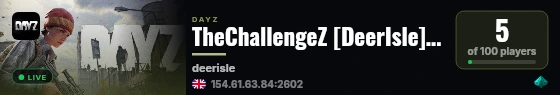 TheChallengeZ [DeerIsle],[PVE],[Wiped JUN25] live status badge
