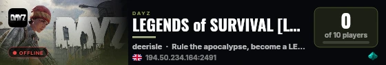 LEGENDS of SURVIVAL [LoS] live status badge