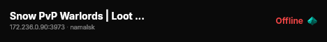 Snow PvP Warlords | Loot X20 #2 live status badge