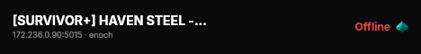 [SURVIVOR+] HAVEN STEEL - SURVIVAL - PVP - SAFE HAVEN #2 live status badge