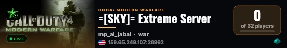 =[SKY]= Extreme Server live status badge